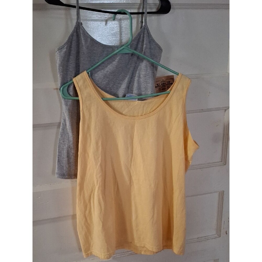 Route 66 Gray Tank Top + Gilden Yellow Tank (Mis147)